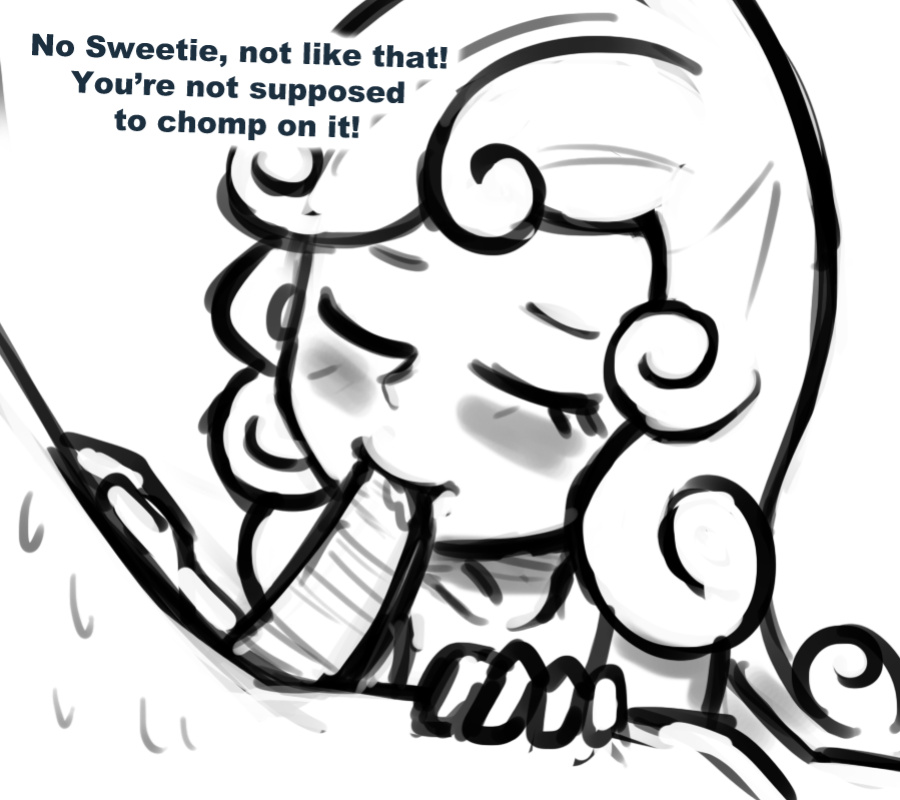 [livesmutanon] MLP - Equestria Girl (B&W)