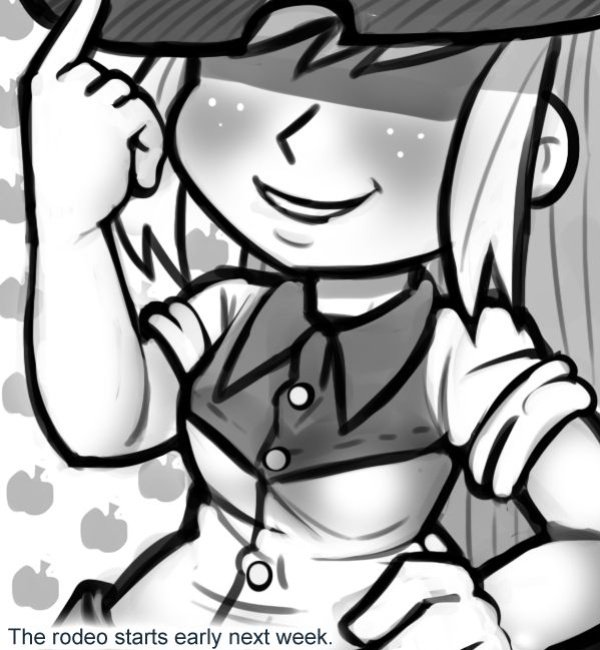[livesmutanon] MLP - Equestria Girl (B&W)