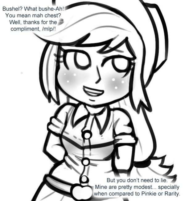 [livesmutanon] MLP - Equestria Girl (B&W)