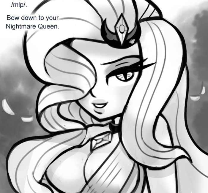[livesmutanon] MLP - Equestria Girl (B&W)
