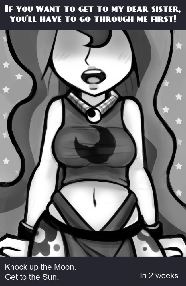[livesmutanon] MLP - Equestria Girl (B&W)