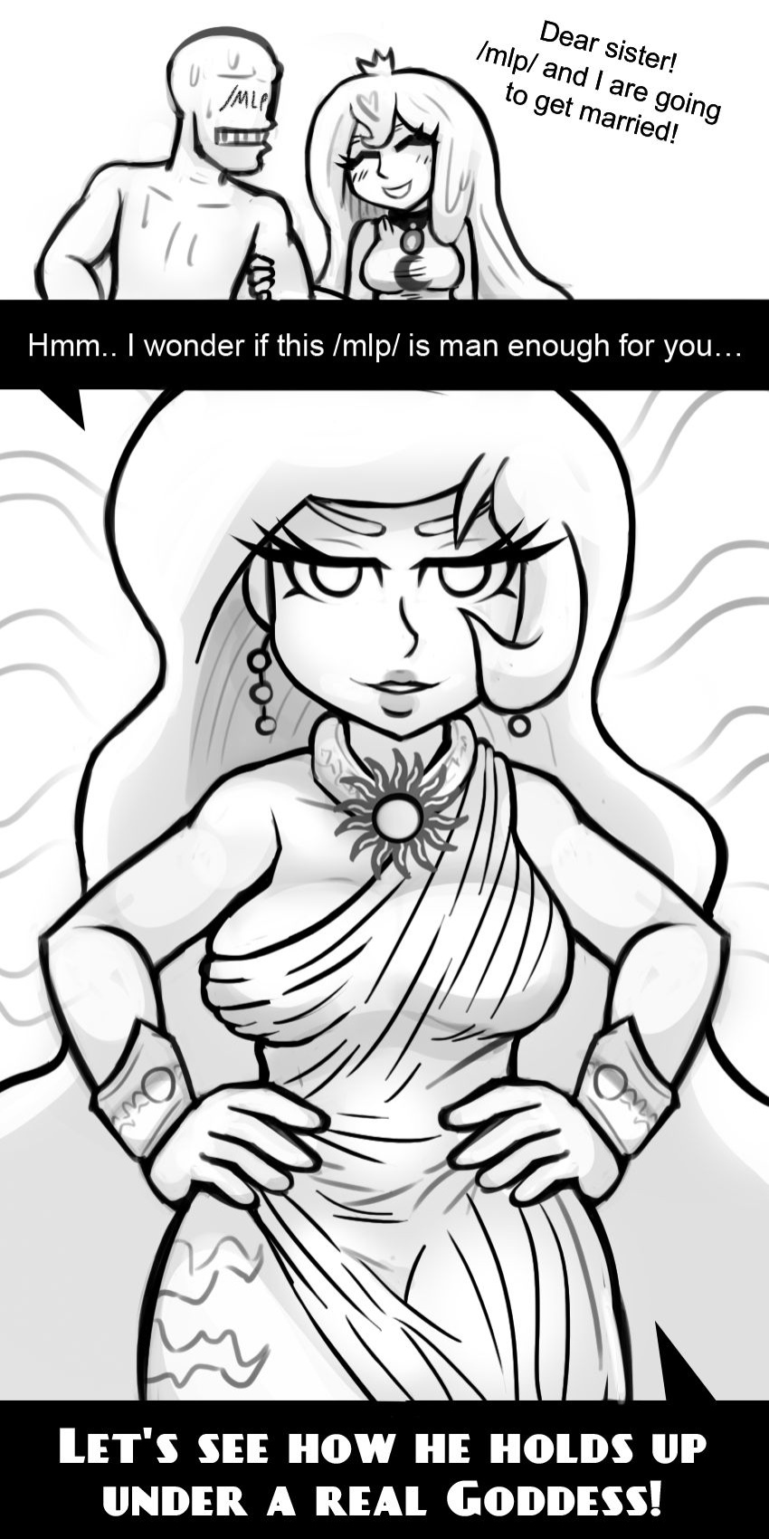 [livesmutanon] MLP - Equestria Girl (B&W)