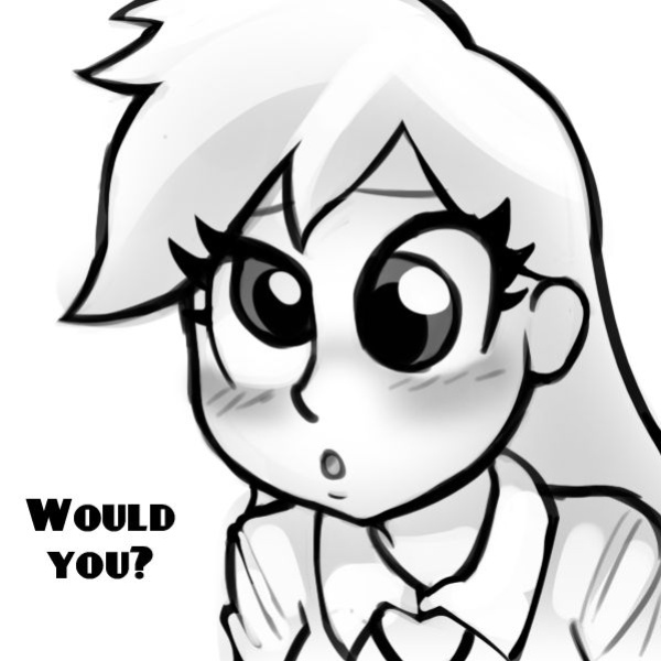 [livesmutanon] MLP - Equestria Girl (B&W)