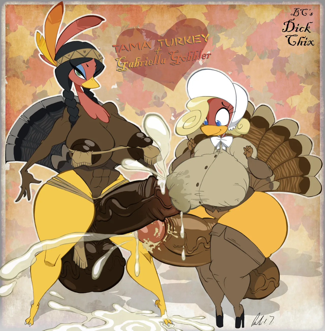 [bcdickchix] Tama Turkey and Gabriella Gobbler