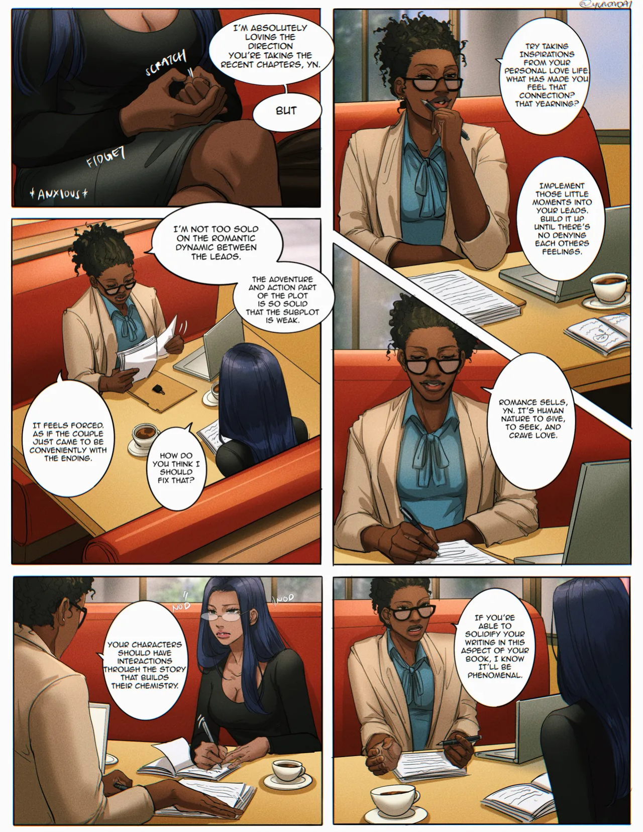 [Yuana媛] Sylus comic (dark tan MC) (Love and Deepspace)