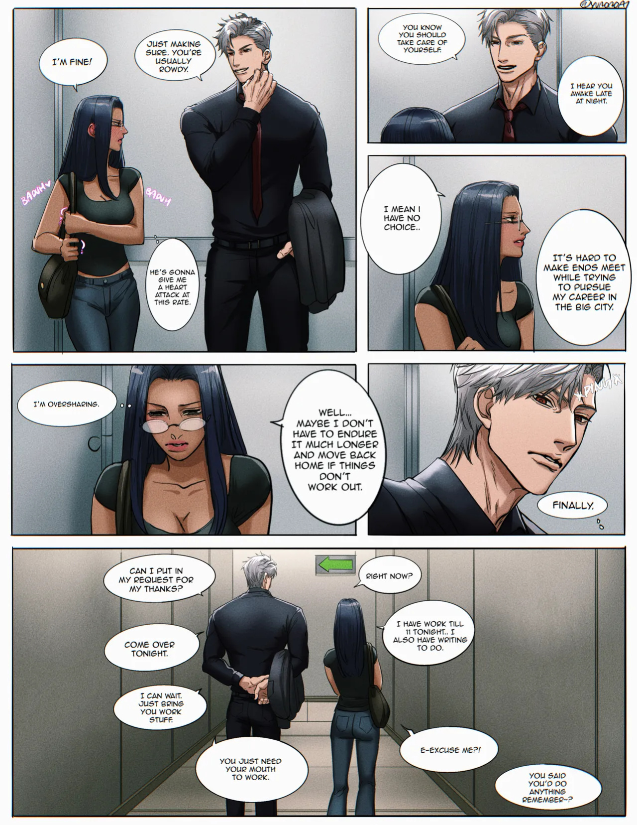 [Yuana媛] Sylus comic (dark tan MC) (Love and Deepspace)