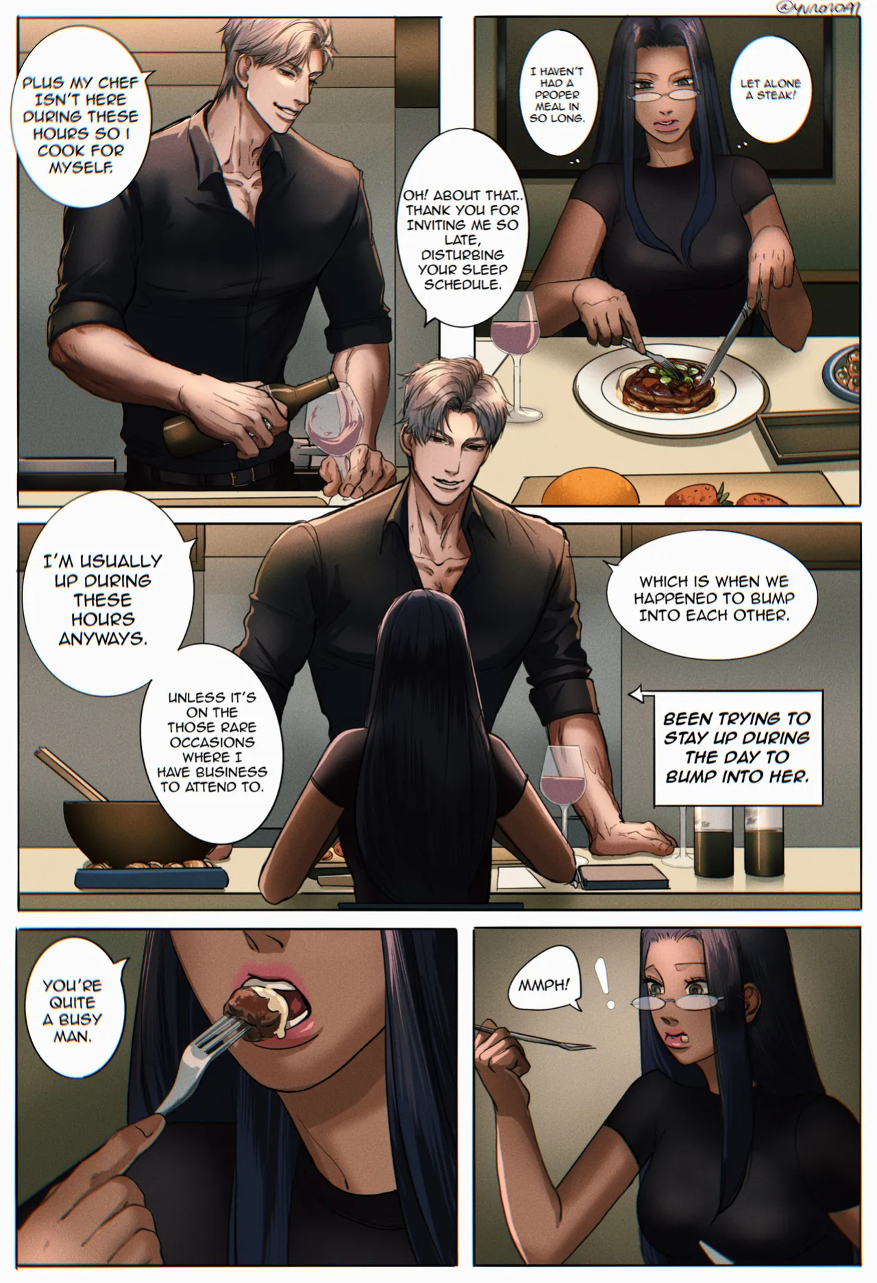 [Yuana媛] Sylus comic (dark tan MC) (Love and Deepspace)