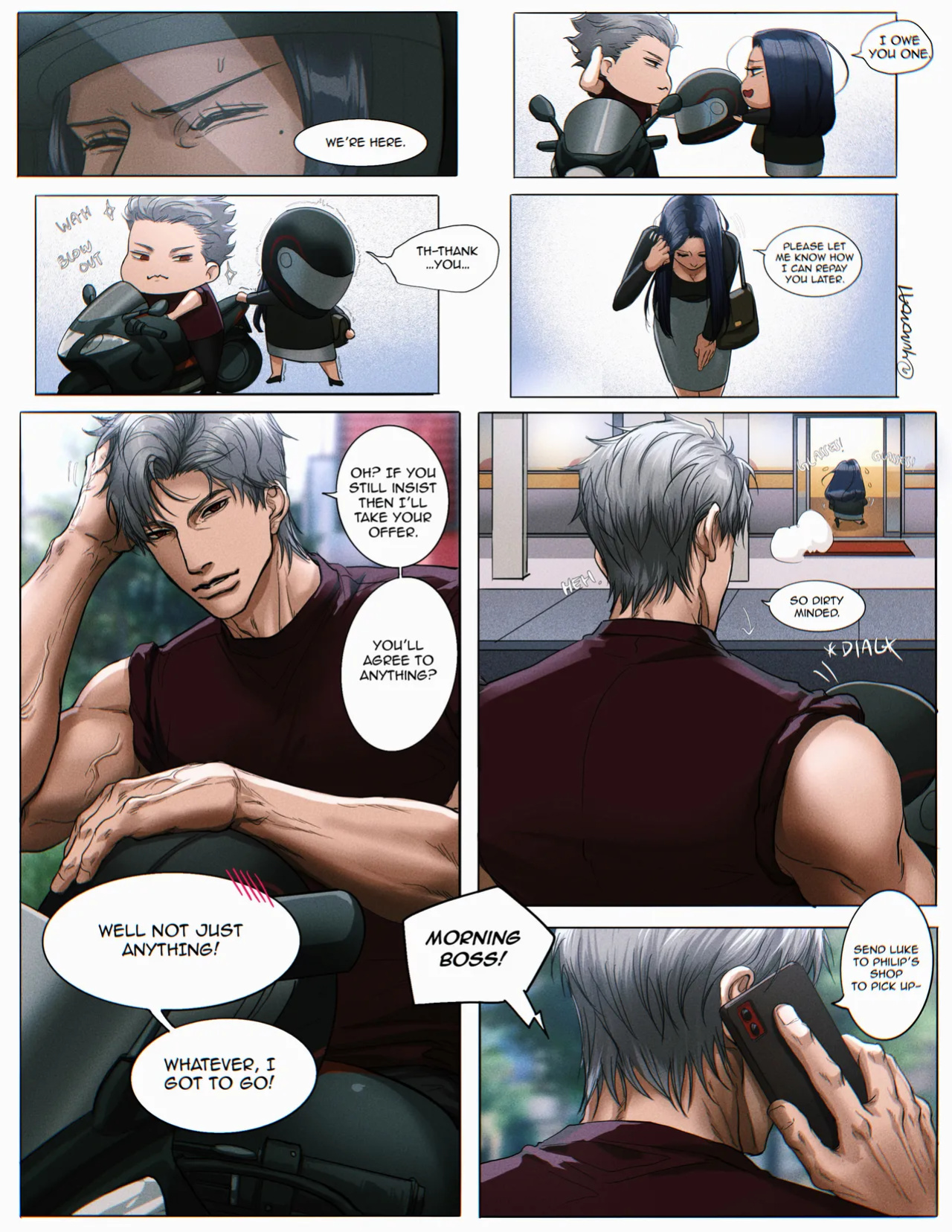 [Yuana媛] Sylus comic (light tan MC) (Love and Deepspace)