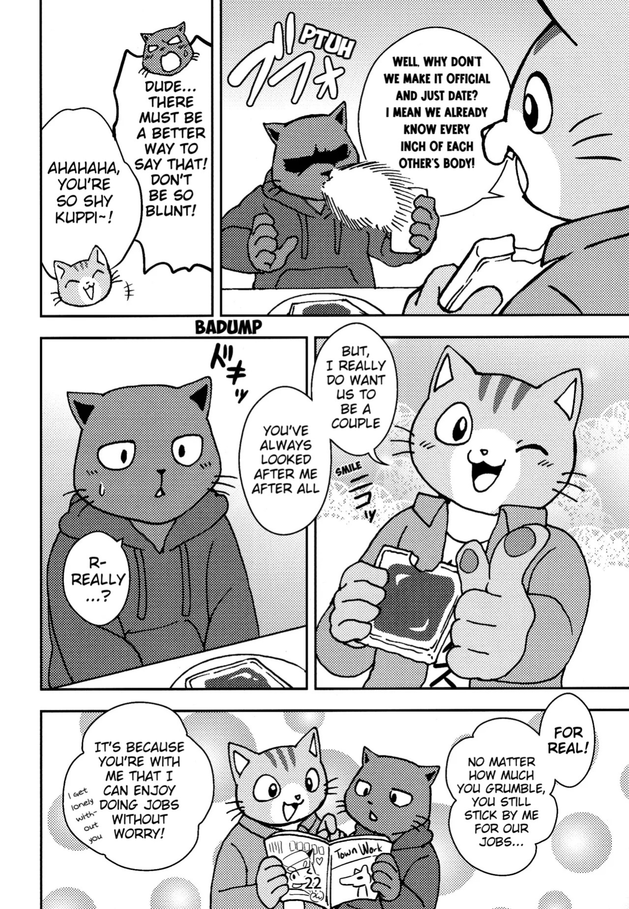 (Kansai! Kemoket 7) [Kudamono damono (Kajitsu)] Kagayake! Onii-san | Shining Buddies! (Hataraku Onii-san!) [English] [Benjiboyo]
