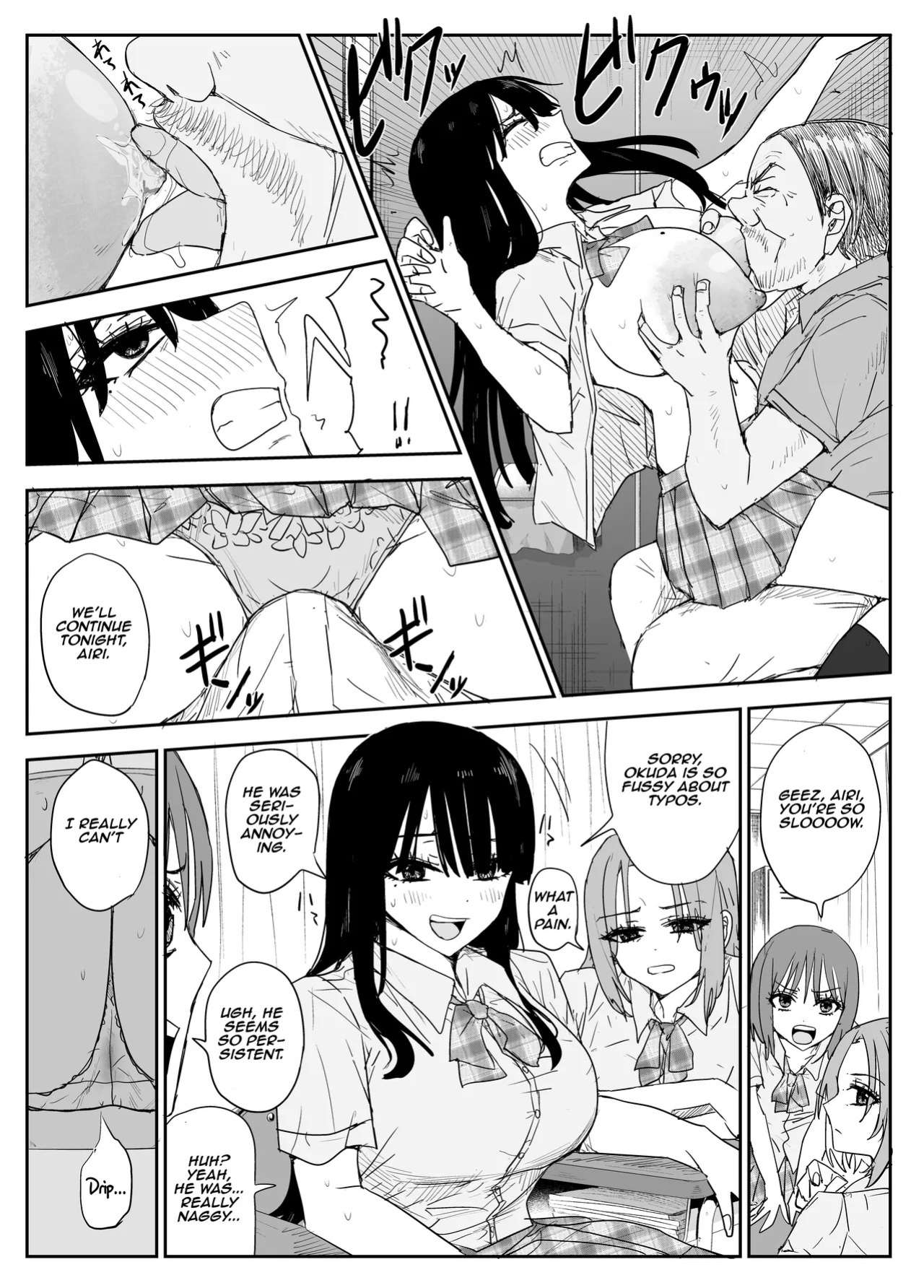 [Haitoku no Mori (Moria)] Oshiego Kiss Hame Nikki 2 Iyagaru Oshiego ni Sukumizu Kisete Oppai Nyuurin Shaburimakuru | Kiss-Sex Diary with My Student 2 ~Forcing a Reluctant Student into a School Swimsuit, Sucking Her Breasts and Areolas Over and Over~ [Aish