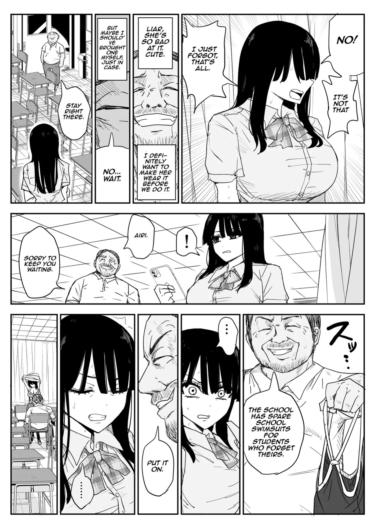 [Haitoku no Mori (Moria)] Oshiego Kiss Hame Nikki 2 Iyagaru Oshiego ni Sukumizu Kisete Oppai Nyuurin Shaburimakuru | Kiss-Sex Diary with My Student 2 ~Forcing a Reluctant Student into a School Swimsuit, Sucking Her Breasts and Areolas Over and Over~ [Aish
