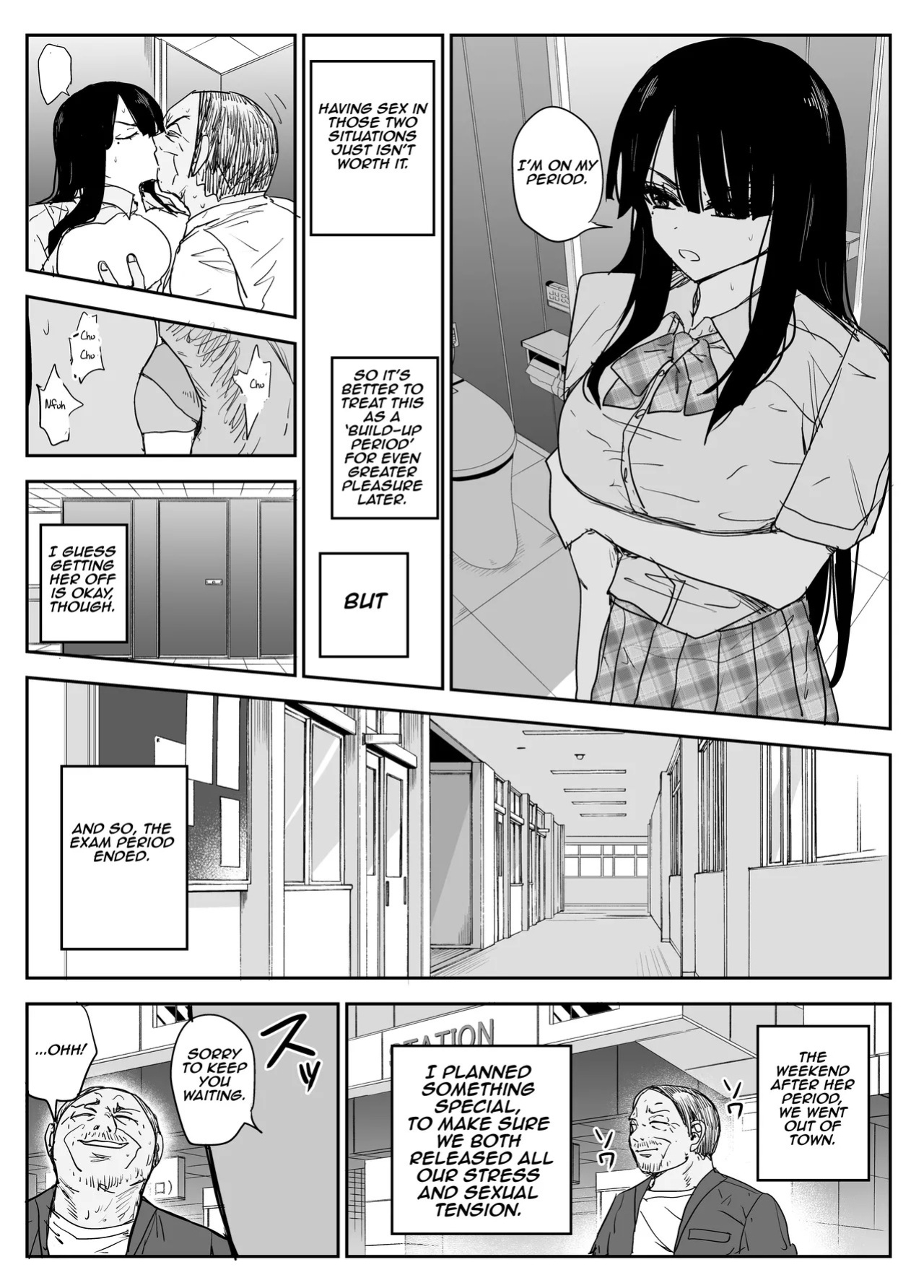 [Haitoku no Mori (Moria)] Oshiego Kiss Hame Nikki 2 Iyagaru Oshiego ni Sukumizu Kisete Oppai Nyuurin Shaburimakuru | Kiss-Sex Diary with My Student 2 ~Forcing a Reluctant Student into a School Swimsuit, Sucking Her Breasts and Areolas Over and Over~ [Aish