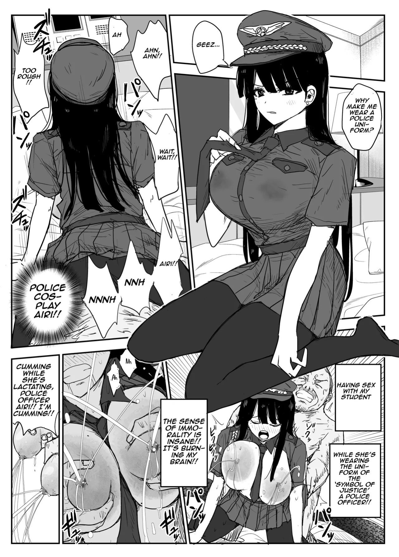 [Haitoku no Mori (Moria)] Oshiego Kiss Hame Nikki 2 Iyagaru Oshiego ni Sukumizu Kisete Oppai Nyuurin Shaburimakuru | Kiss-Sex Diary with My Student 2 ~Forcing a Reluctant Student into a School Swimsuit, Sucking Her Breasts and Areolas Over and Over~ [Aish