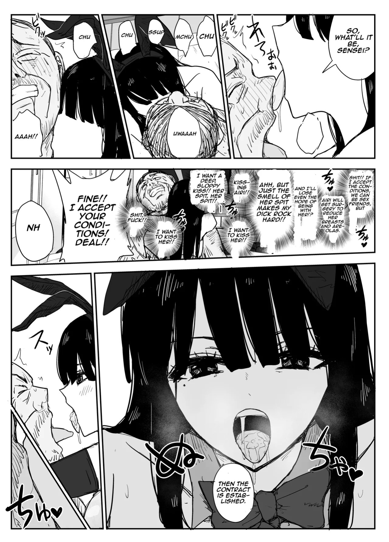 [Haitoku no Mori (Moria)] Oshiego Kiss Hame Nikki 2 Iyagaru Oshiego ni Sukumizu Kisete Oppai Nyuurin Shaburimakuru | Kiss-Sex Diary with My Student 2 ~Forcing a Reluctant Student into a School Swimsuit, Sucking Her Breasts and Areolas Over and Over~ [Aish