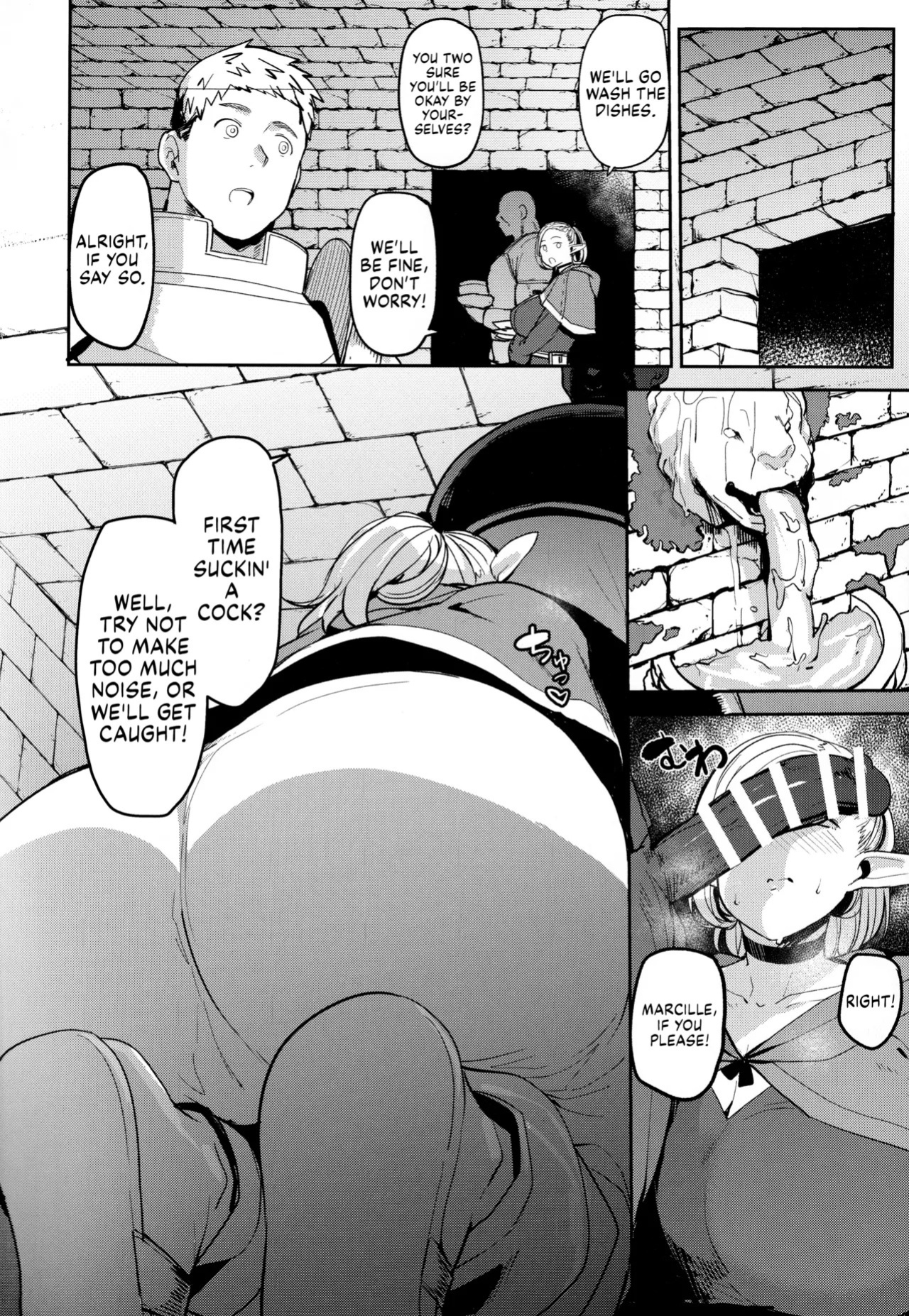 (C106) [North70 (Nanao Yukiji)] Chin Ochi Donkusa Elf | Dumbass Elf, Dicked Over And Dicked Down (Dungeon Meshi) [English] [Suizokukan]