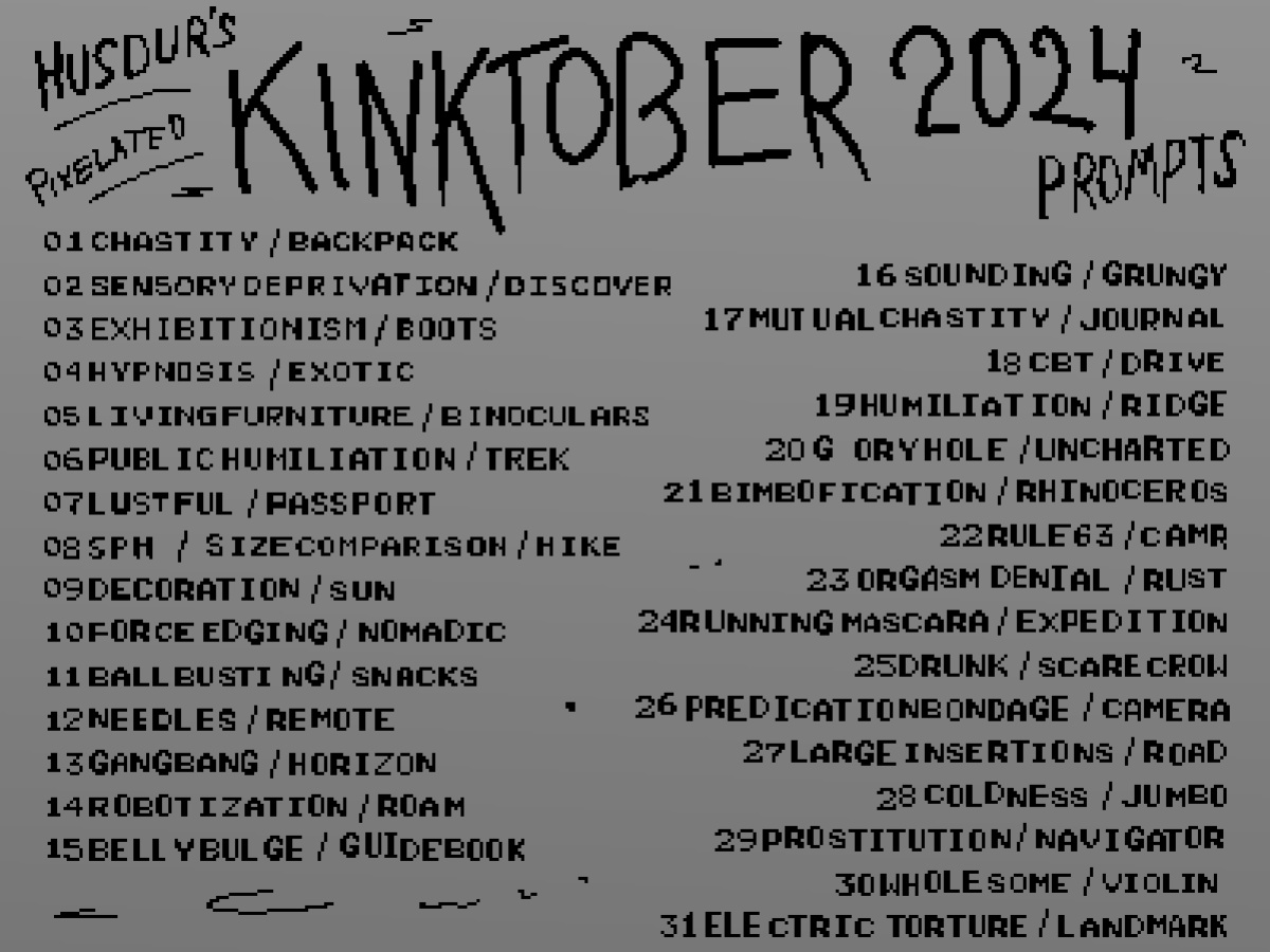 [Husdur] Kinktober 2024