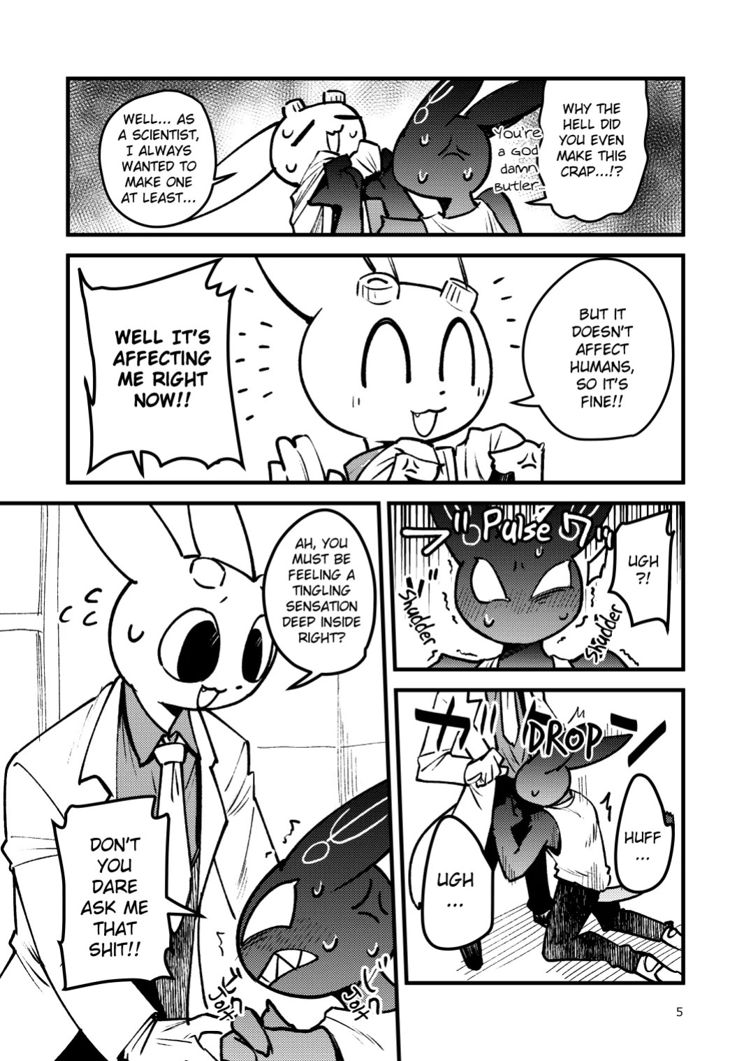 [Harugoya (Harusuke)] Sebas ga tukutta Yakuhinn de Gimlet ga Midarani narurashii | Turns out the drug Sebastion made, turned Gimlet horny (Giant Lady) [English] [Benjiboyo] [Digital]