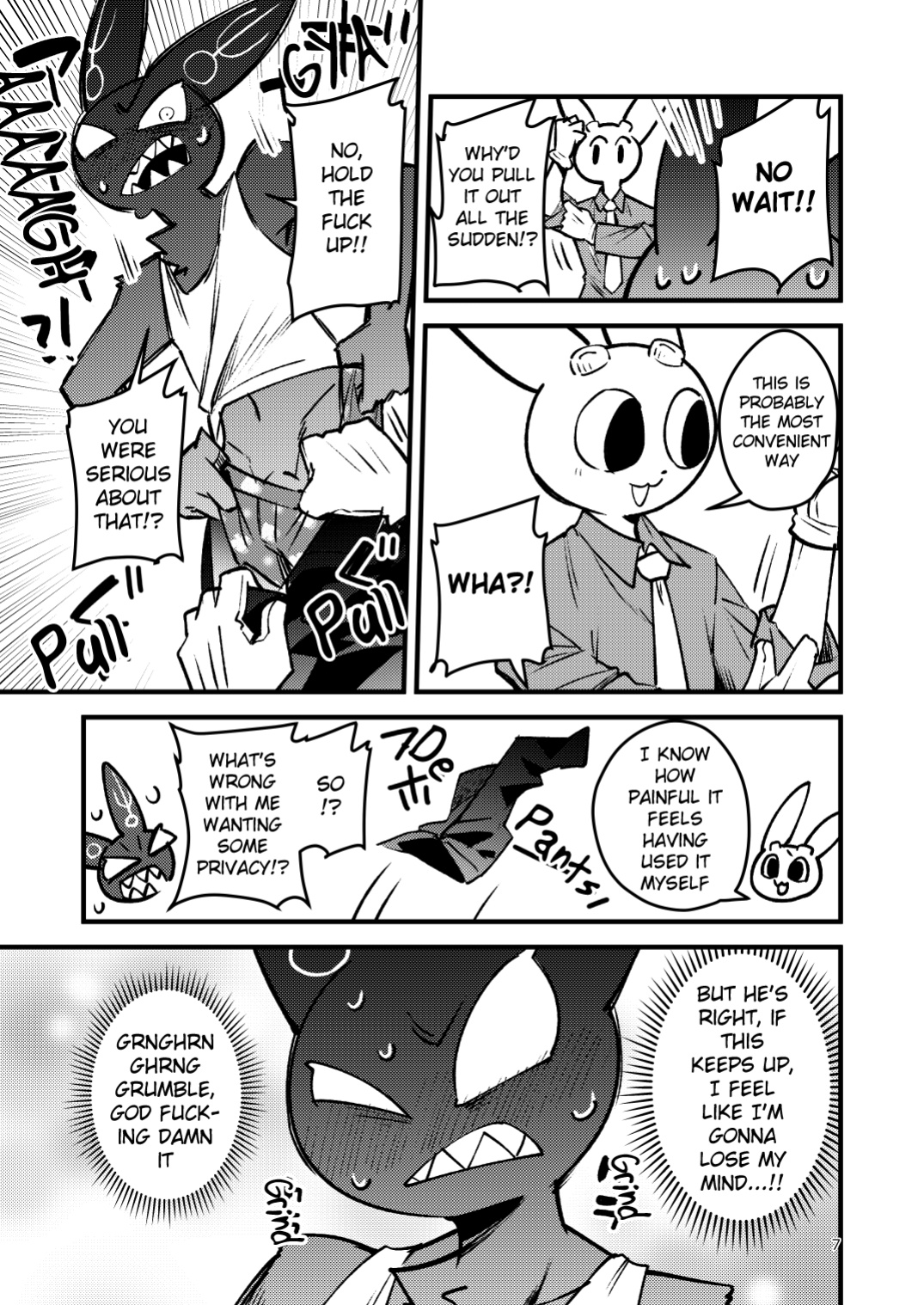 [Harugoya (Harusuke)] Sebas ga tukutta Yakuhinn de Gimlet ga Midarani narurashii | Turns out the drug Sebastion made, turned Gimlet horny (Giant Lady) [English] [Benjiboyo] [Digital]