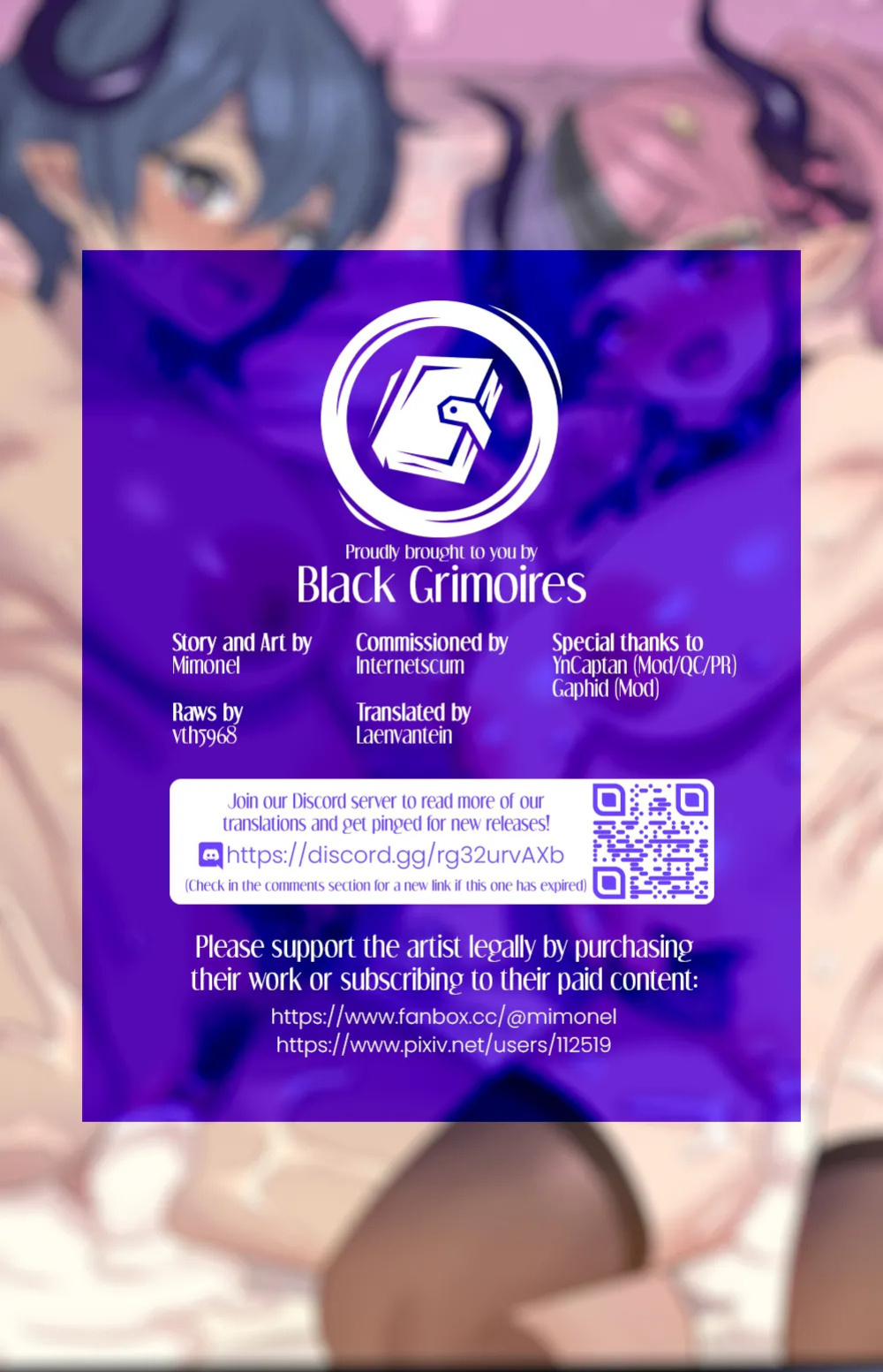 [Mimonel] W Succubus to Hatsujou All Night H | All-Night Sex with Two Horny Succubi [English] [Black Grimoires]