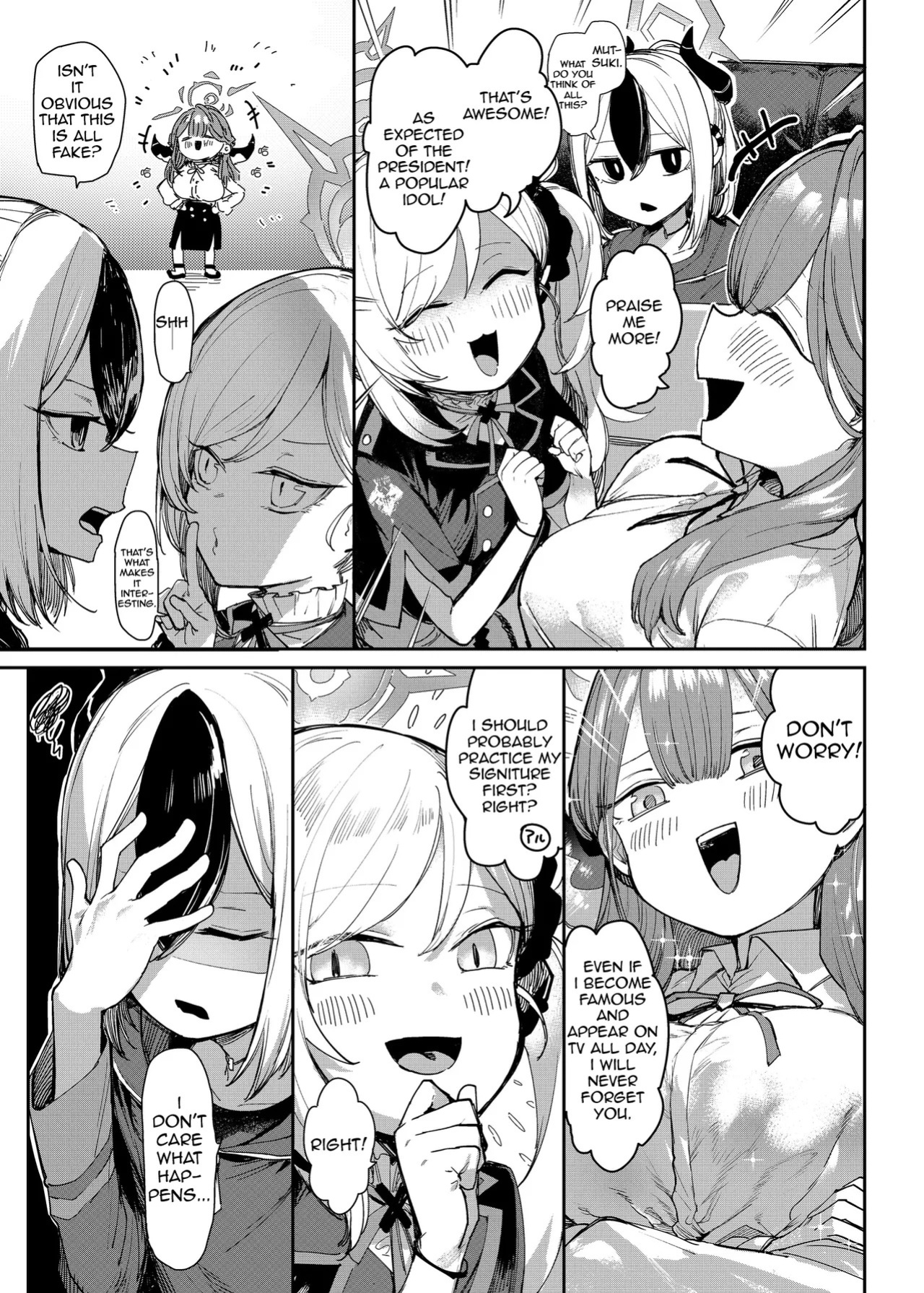 [013] President Aru Makes Her Idol Debut!？ (Blue Archive) [English] [Decensored]