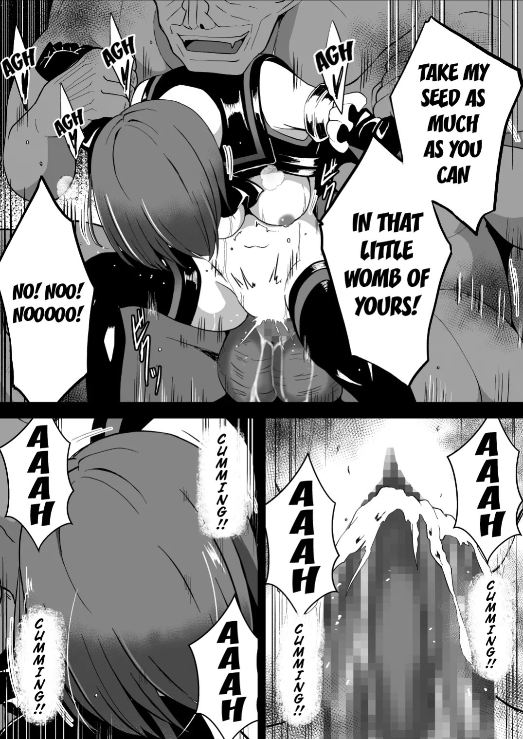 [Milk Dipper] Rankou Tenshi Arutemisu ~ Nakama o Toraware Akuma ni Okasa Reta Shōjo no Matsuro ~ [English] [Kuraudo]