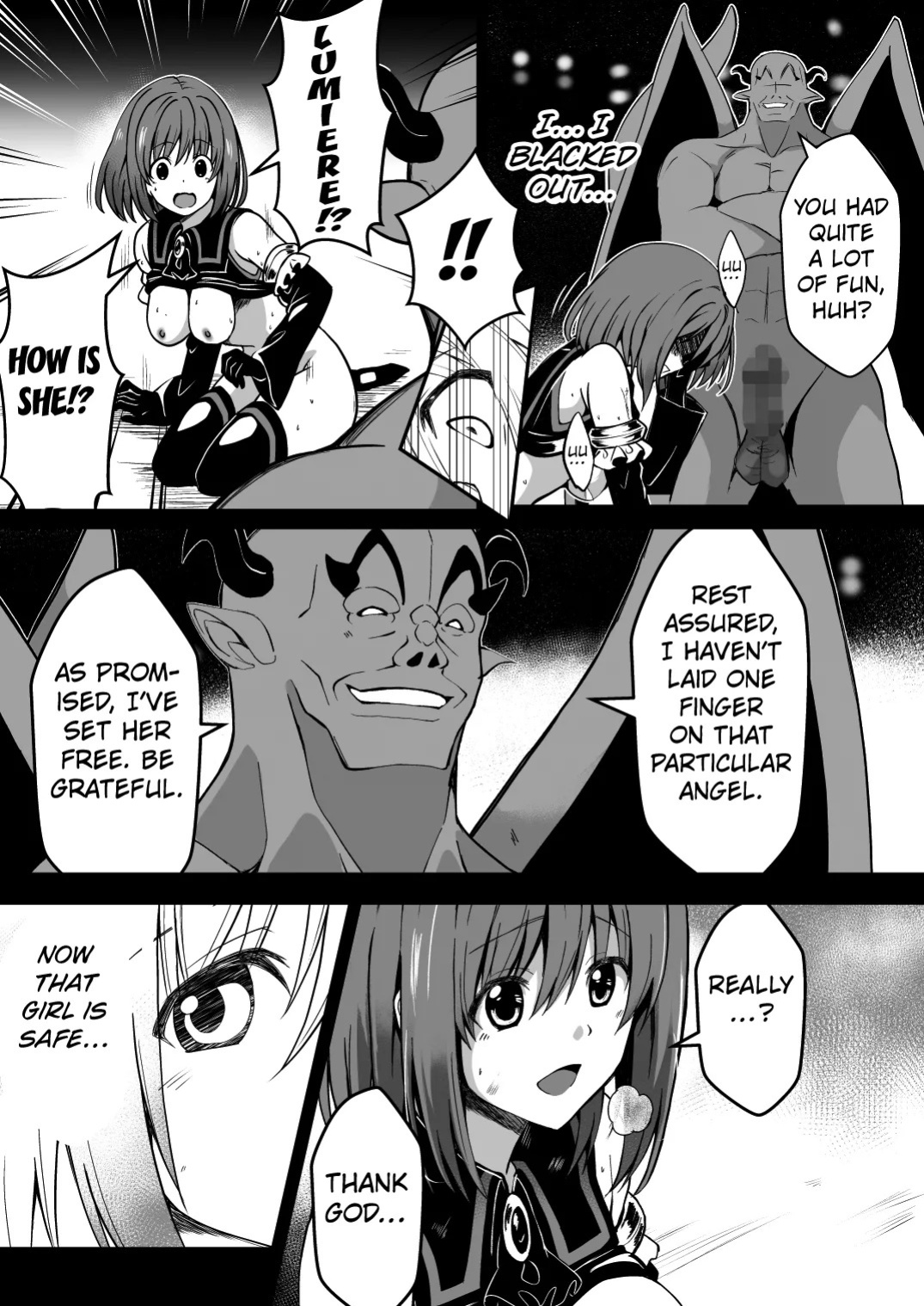 [Milk Dipper] Rankou Tenshi Arutemisu ~ Nakama o Toraware Akuma ni Okasa Reta Shōjo no Matsuro ~ [English] [Kuraudo]