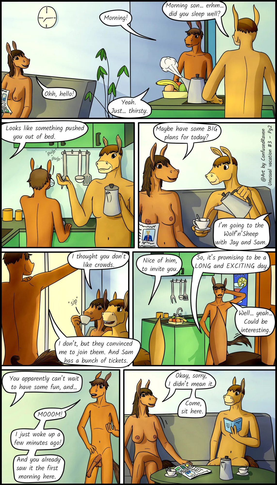 [ConfusedRaven] Unusual Vacation #3 - The wolf and the sheep