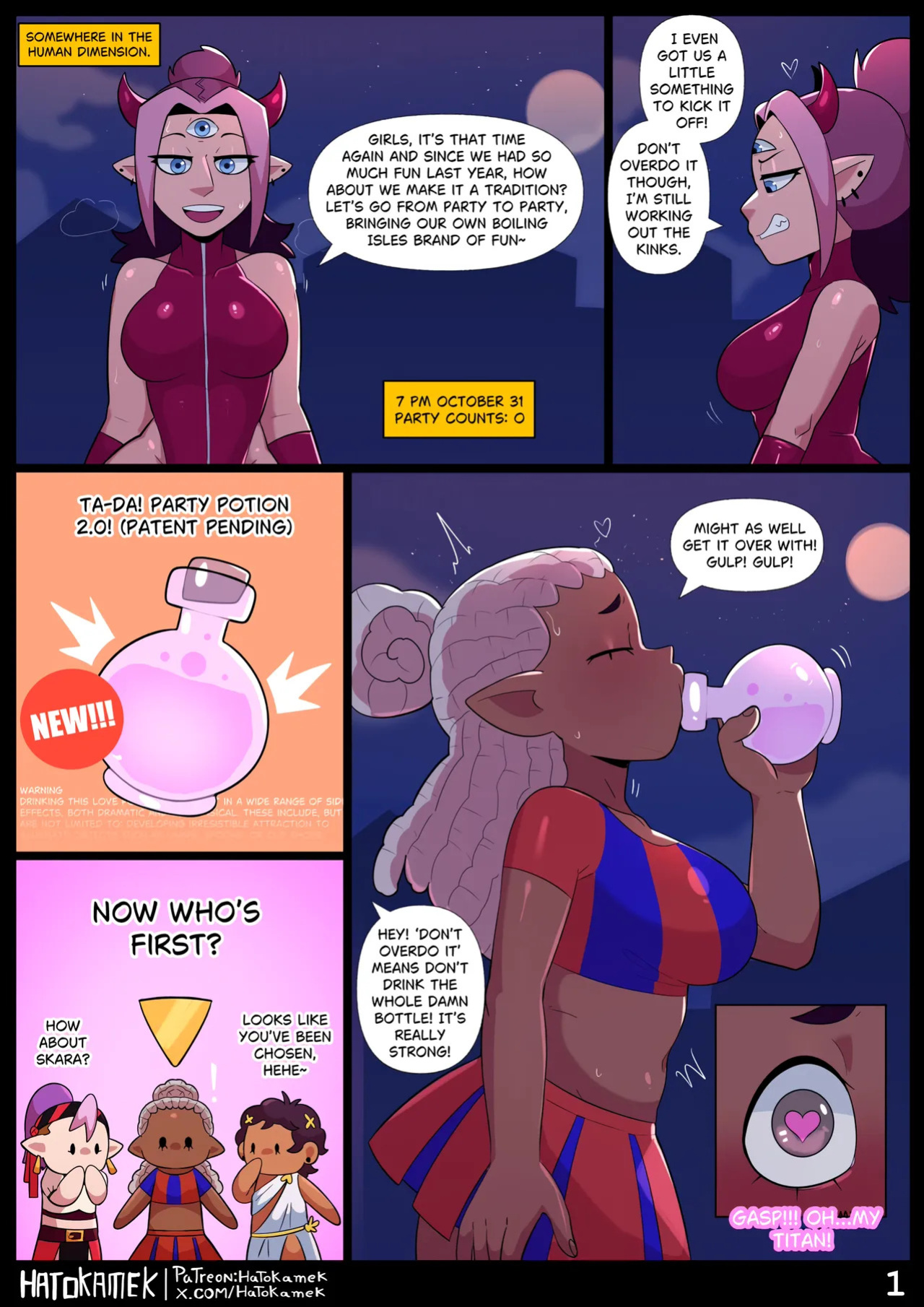 [HatoKameK] Girls at a Halloween Party 2 (The Owl House) (Ongoing)