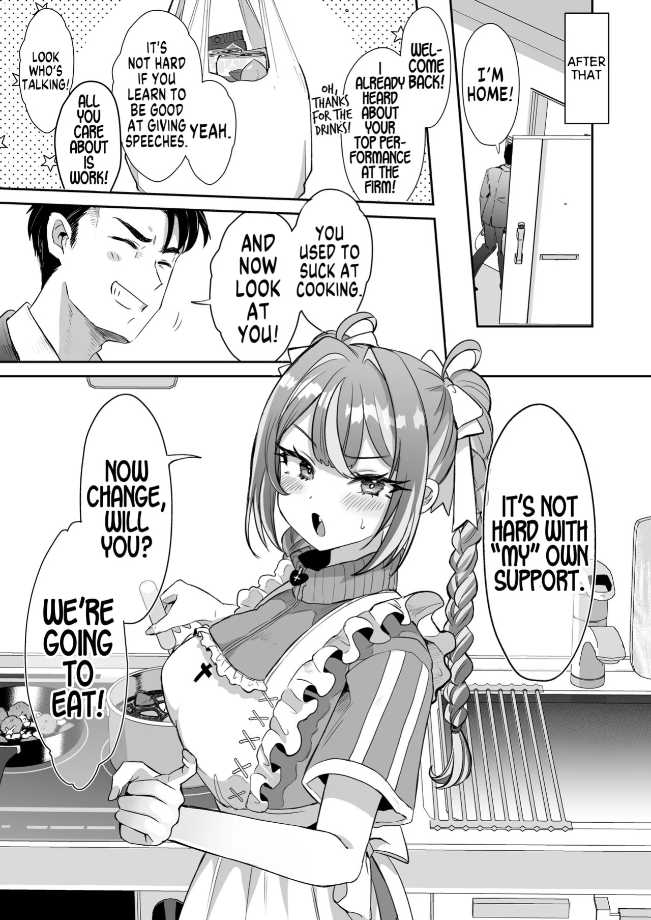 [ZUZUZU (Kamiya Zuzu)] Pien na Ore, Shachiku na Watashi. ~Kinou made Black datta noni, Okitara Sekai ga Pink ni Somattete Kusa Nan da ga~ - A pien me, A slave me. It was a black company until yesterday, but when i woke up, the world was dyed in Plonk and 