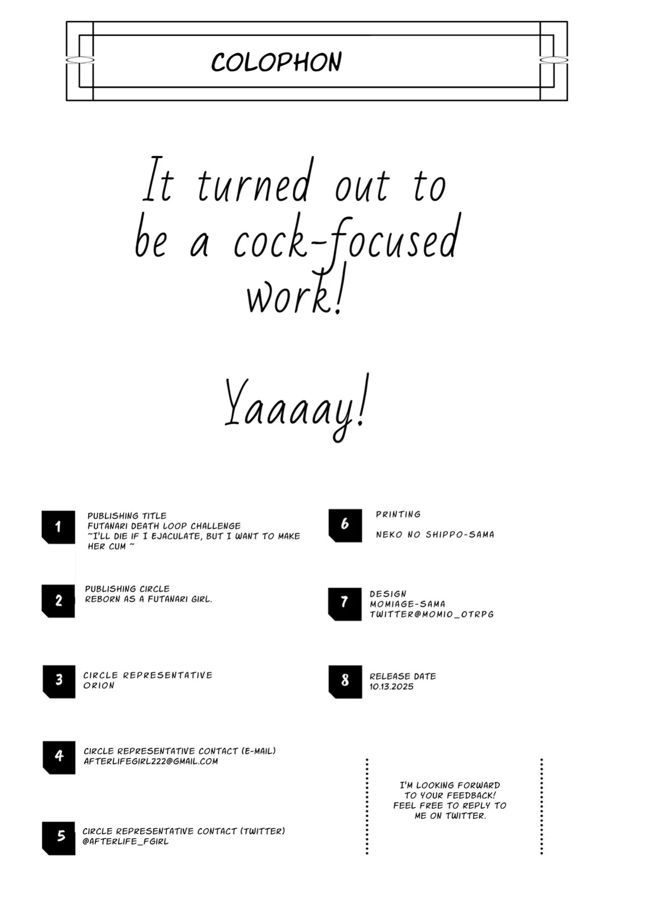 [Raise wa Futanari Bishoujo (orion)] Futanari Deathloop Challenge ~I'll Die If I Ejaculate, But I Want to Make Her Cum~ [English] [Pyruz Translation]