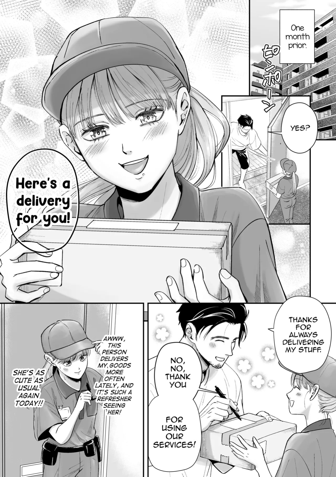 [Itomitsudou (Mitsujirou)] Otoko no Ko otodokeshimasu! ~Itsumo kuru Haitatsuin-san ga masaka no Otoko no Ko dattakedo mayowazu hameta~ [English] [mysterymeat3]