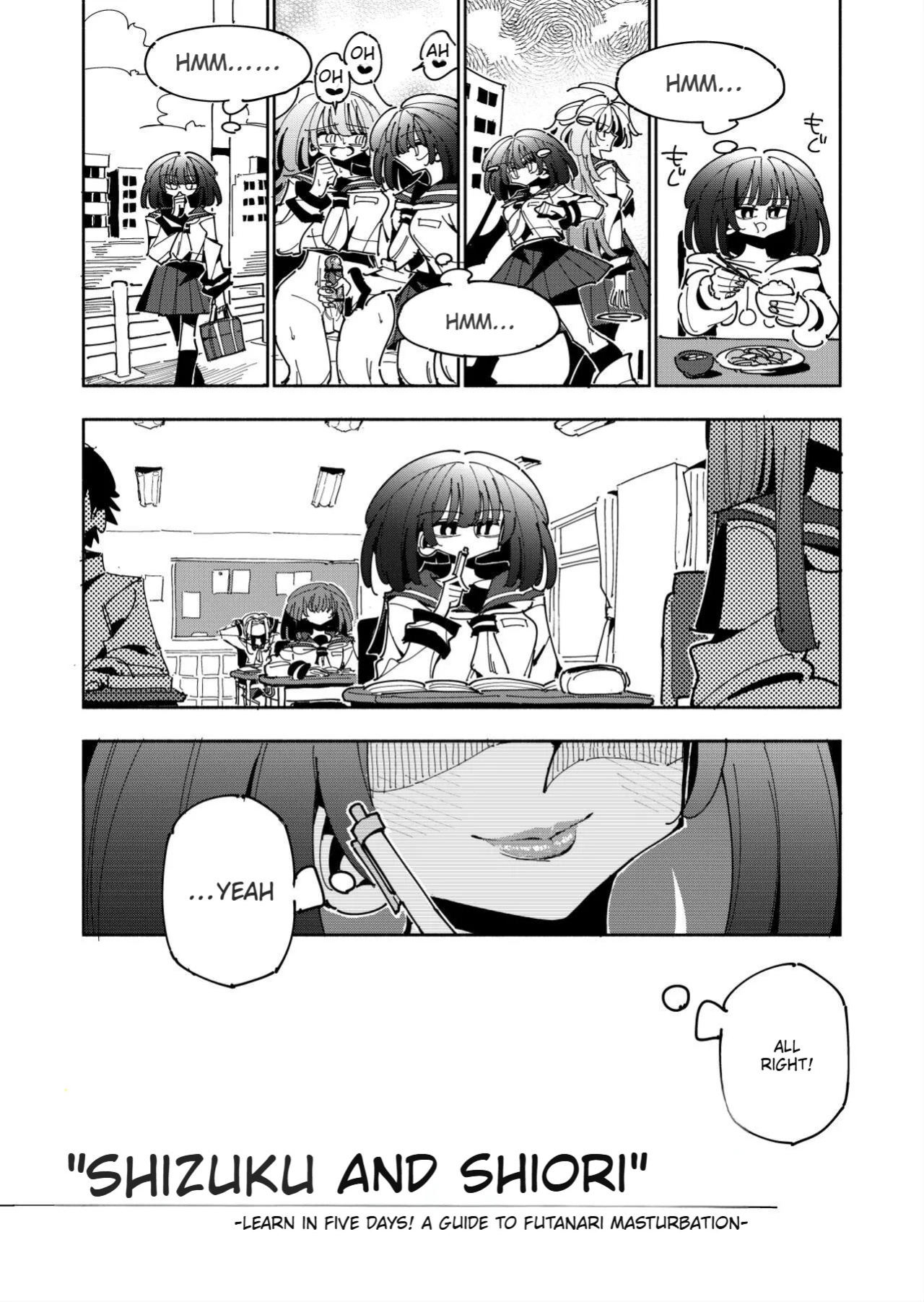 Shizuku and Shiori IF (First Part) -Learn in Five Days! A Guide to Futanari Masturbation- (1st to 2nd day)