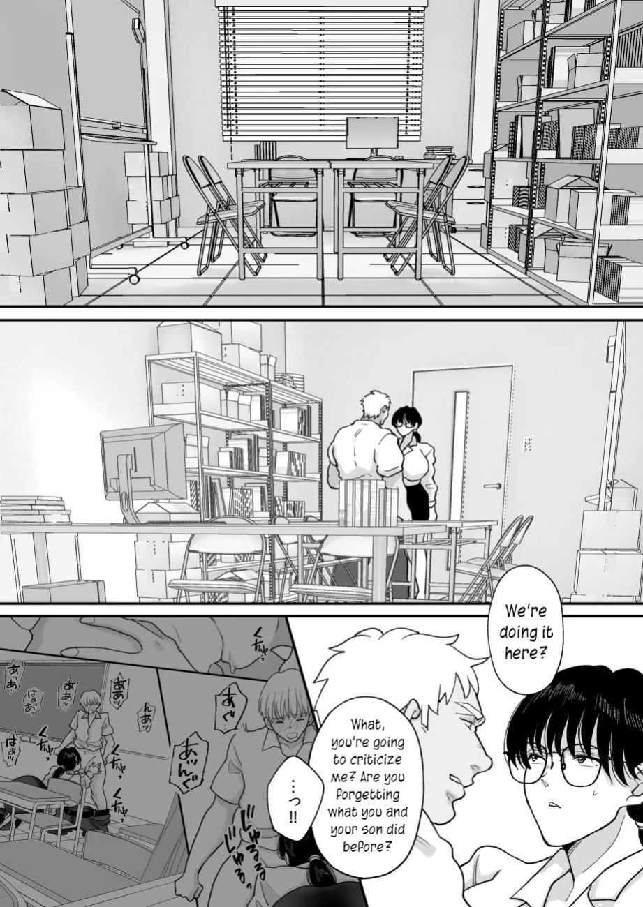 [Nyan dorosei] Suugaku Kyoushi no Kaa-san ga Taiiku Kyoushi ni Netorareru | My mother, the math professor, being stolen away by my gym professor, part 2 [English] [joobuspaidatr]
