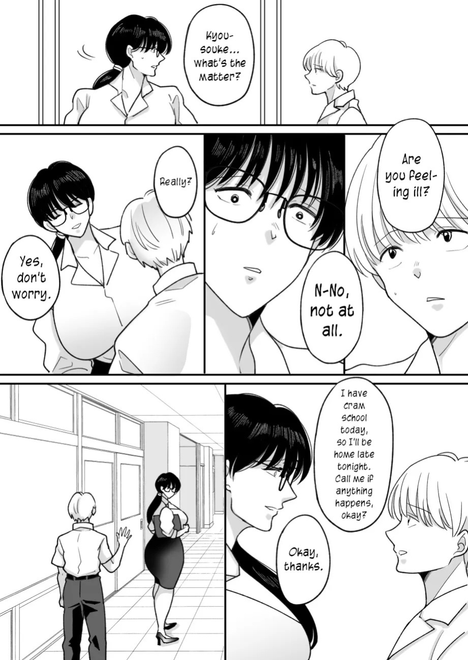 [Nyan dorosei] Suugaku Kyoushi no Kaa-san ga Taiiku Kyoushi ni Netorareru | My mother, the math professor, being stolen away by my gym professor, part 2 [English] [joobuspaidatr]