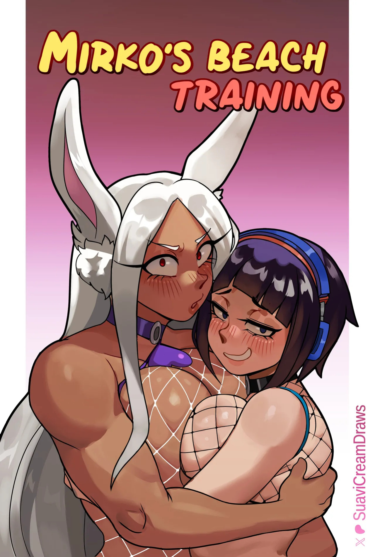 [SuaviCream-Draws] Mirko's Beach Training (My Hero Academia)