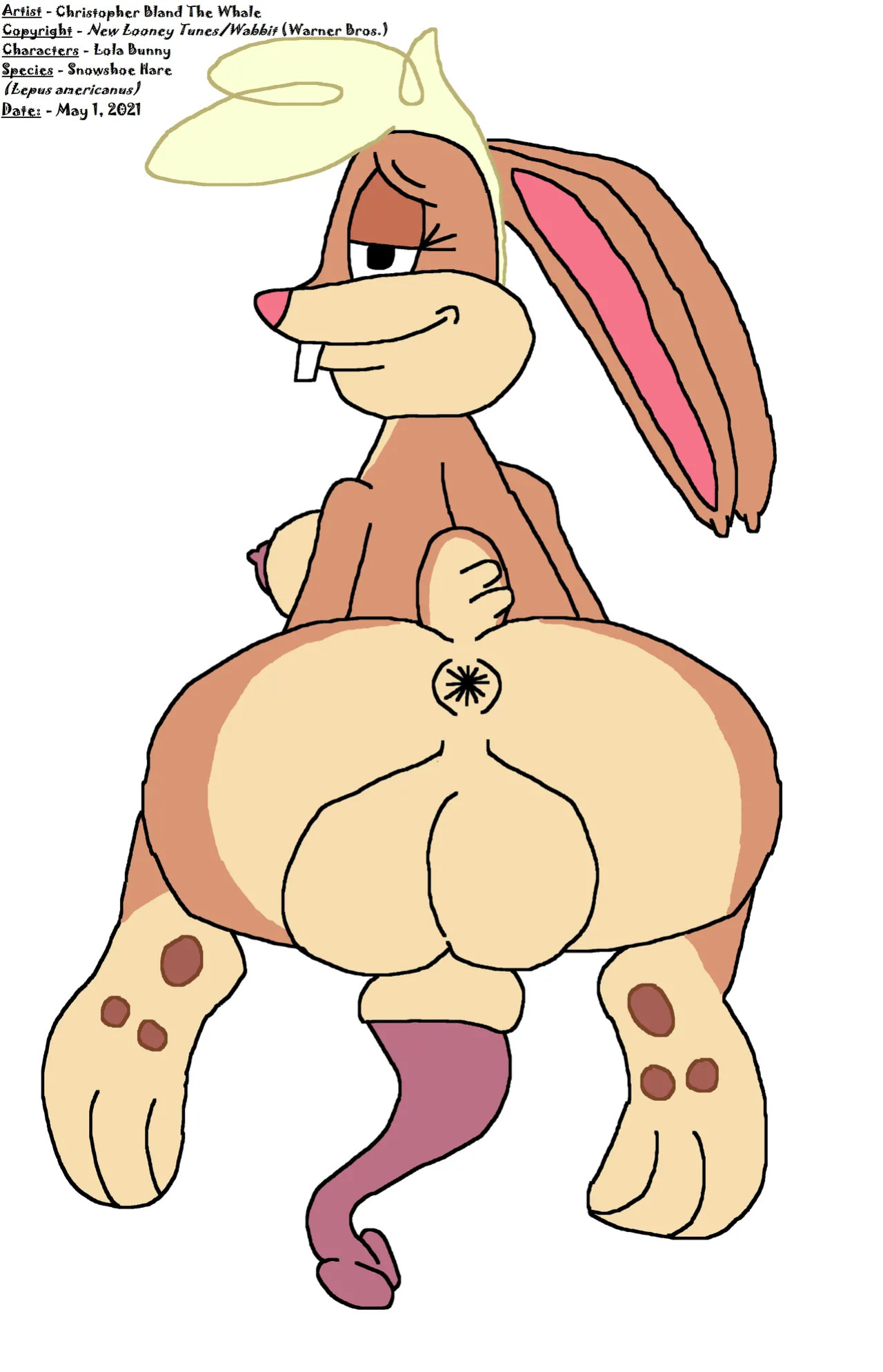 Lola Bunny (New Looney Tunes) beauty bottom (by ChrisTheWhaleKing)