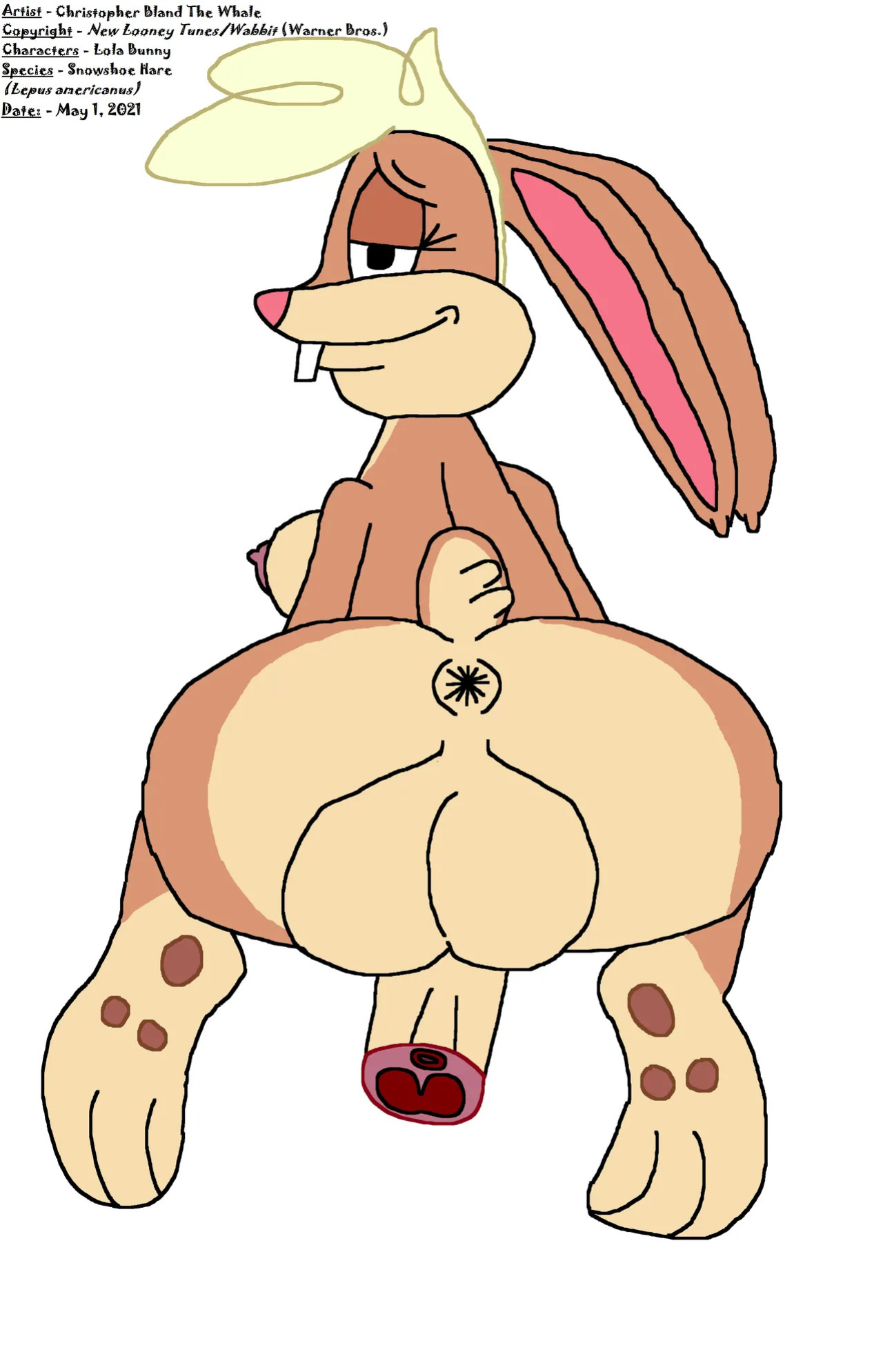 Lola Bunny (New Looney Tunes) beauty bottom (by ChrisTheWhaleKing)