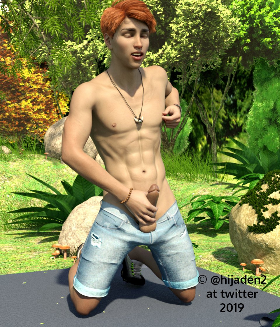 [Hijaden] Masturbation in the woods