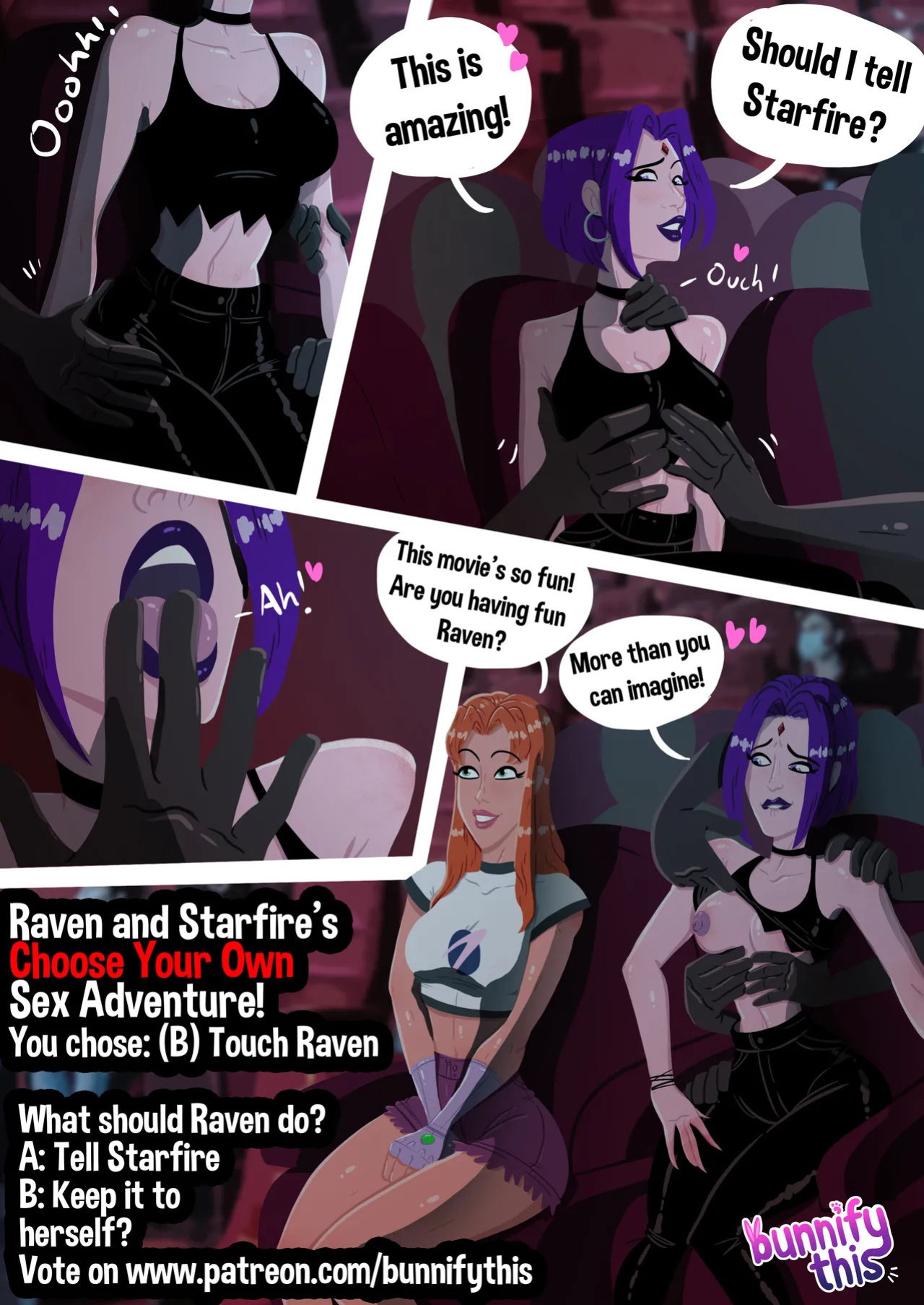 [Bunnify This] Raven and Starfire's Night Out CYOA Comic (Teen Titans)