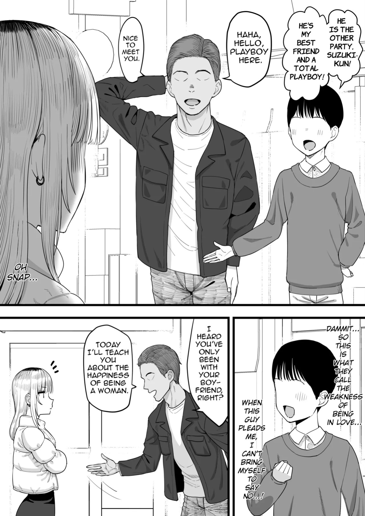 [Take Shinshi] Netorase, My Strong Girlfriend Falls For A Womanizer [English] [RoniNgaka]