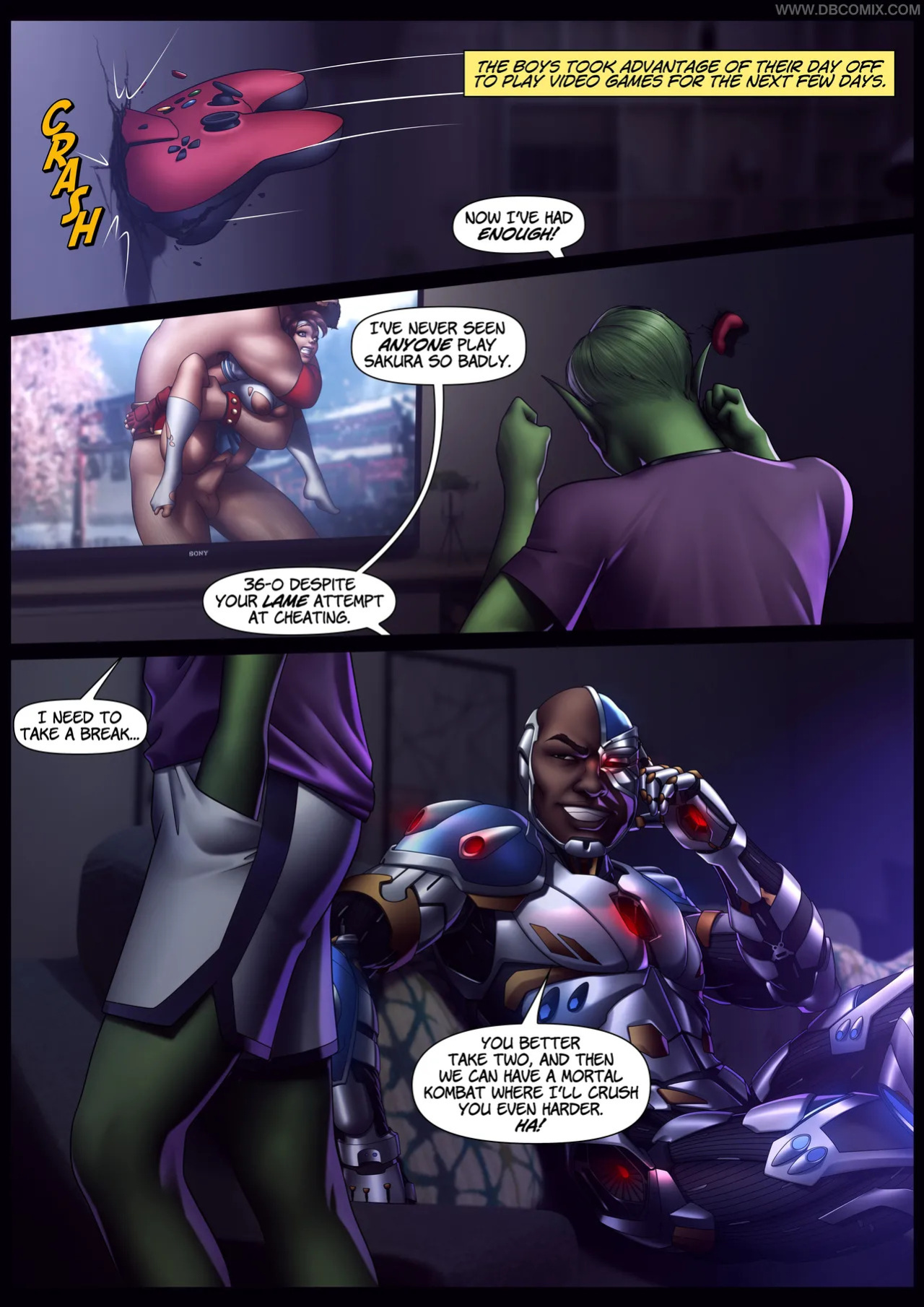DBCOMIX Teen Titans Raven + Starfire + Blackfire
