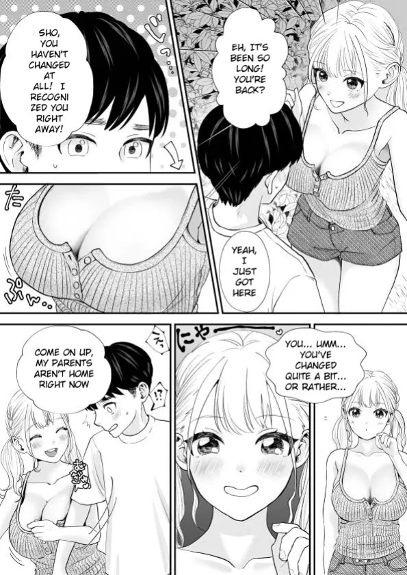 [Sweet Milk] Debu de Gasatsu datta Osananajimi ga Kyonyuu Yariman ni Seichou Shiteita [English]