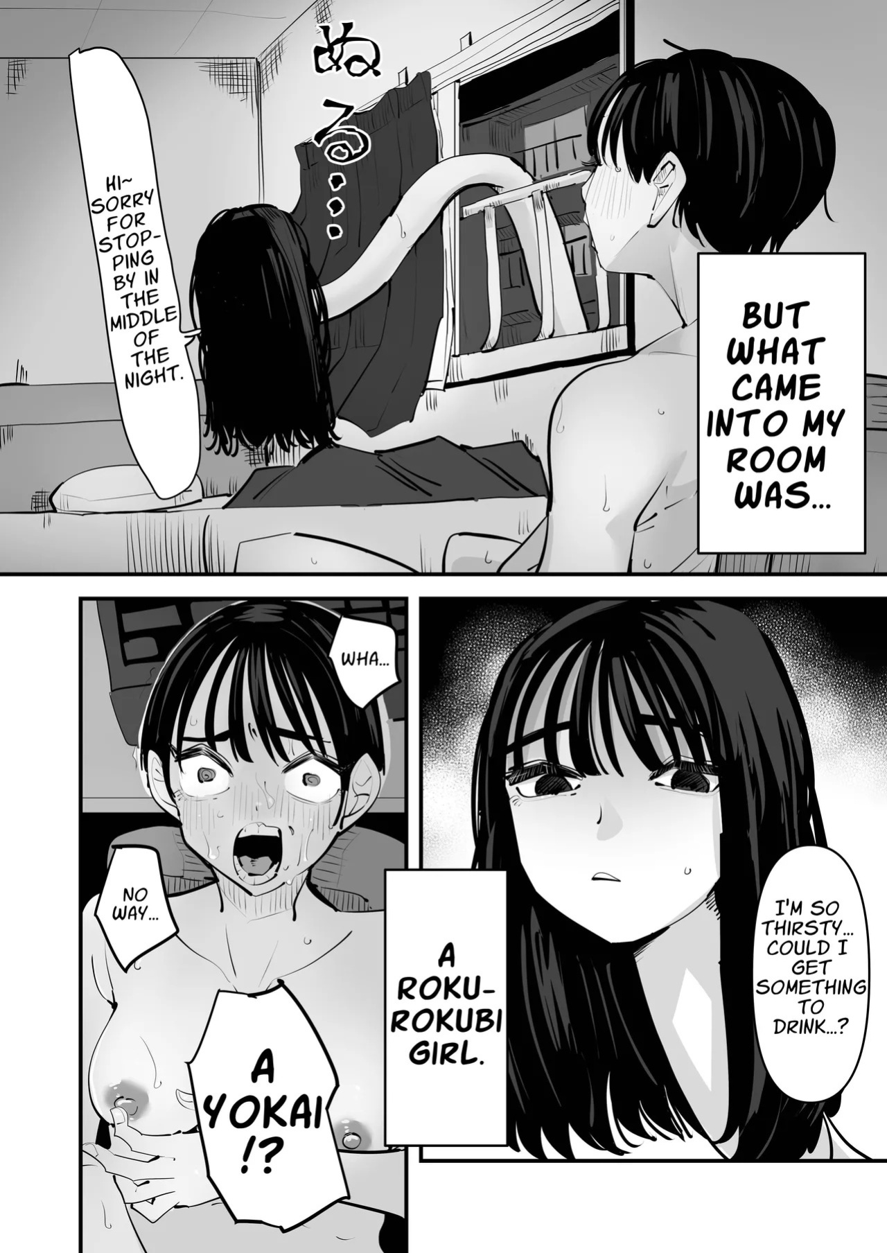 [Aweida] Rokurokubi no Onnanoko to Yuri SEX Shita Hanashi | Yuri Lezzy Sex with a Rokurokubi Yōkai [English] [APA]