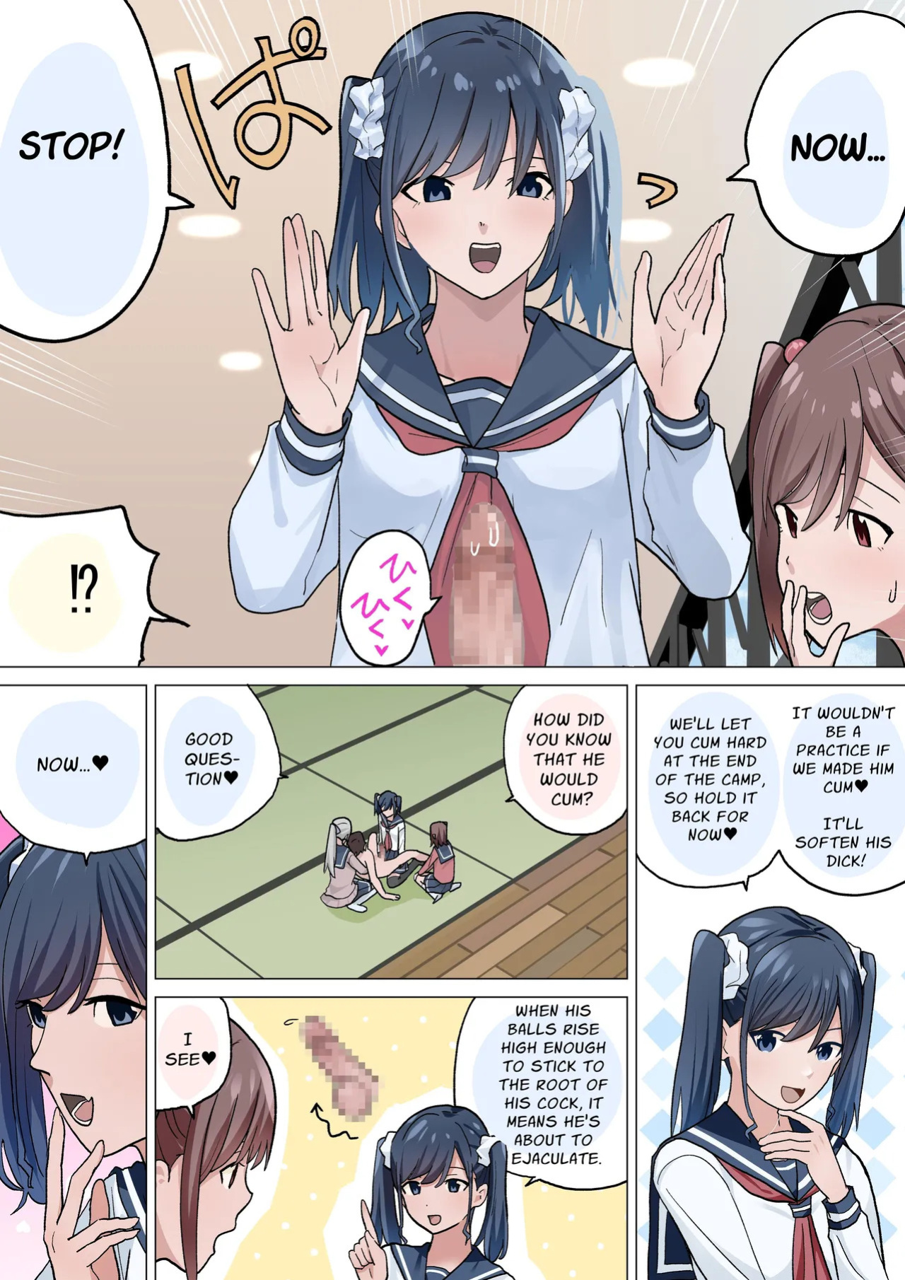[Tou Kasokudou Jouge Undou] Dekokibu Kyouka Gasshuku | Handjob Club Training Camp [English] [Solid Rose]