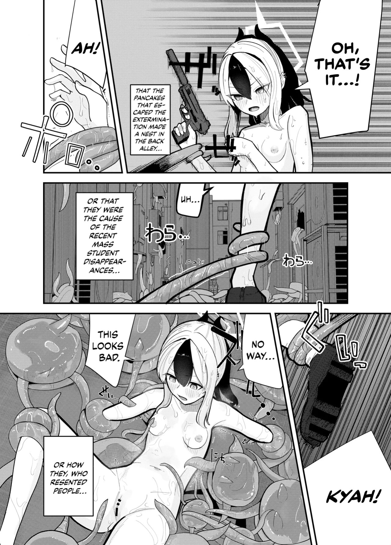 [Kanyan] Pankeeki NI Maketa Onikata Kayoko GA Shokushuukan No Matsu Doro Doro Battaa NI Naru Hon | Sticky Kayoko, a Story Where Pan-Chan Rapes and Turns Her Into a Buttery Mess! (Blue Archive) [English] [Kinsei Translations] [Digital]