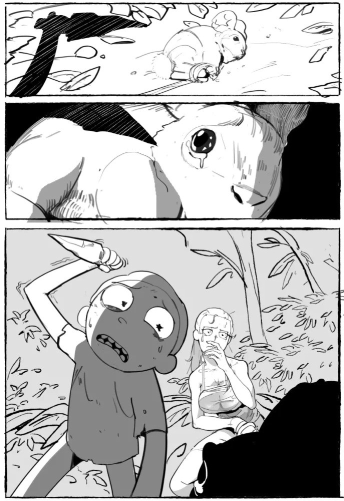 [Matchattea] That Time me and my younger brother got stranded in some alien planet and can't get back home. Also I'm secretly attracted to him and I think he is attracted to me too. But I can't say anything- (Rick & Morty) [ongoing]
