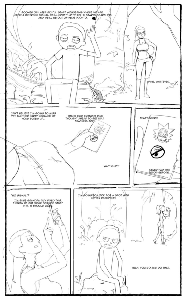 [Matchattea] That Time me and my younger brother got stranded in some alien planet and can't get back home. Also I'm secretly attracted to him and I think he is attracted to me too. But I can't say anything- (Rick & Morty) [ongoing]