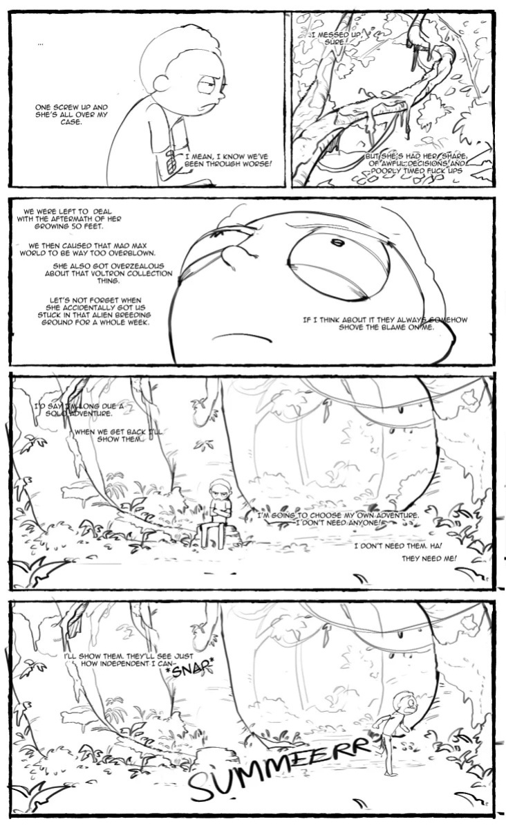 [Matchattea] That Time me and my younger brother got stranded in some alien planet and can't get back home. Also I'm secretly attracted to him and I think he is attracted to me too. But I can't say anything- (Rick & Morty) [ongoing]