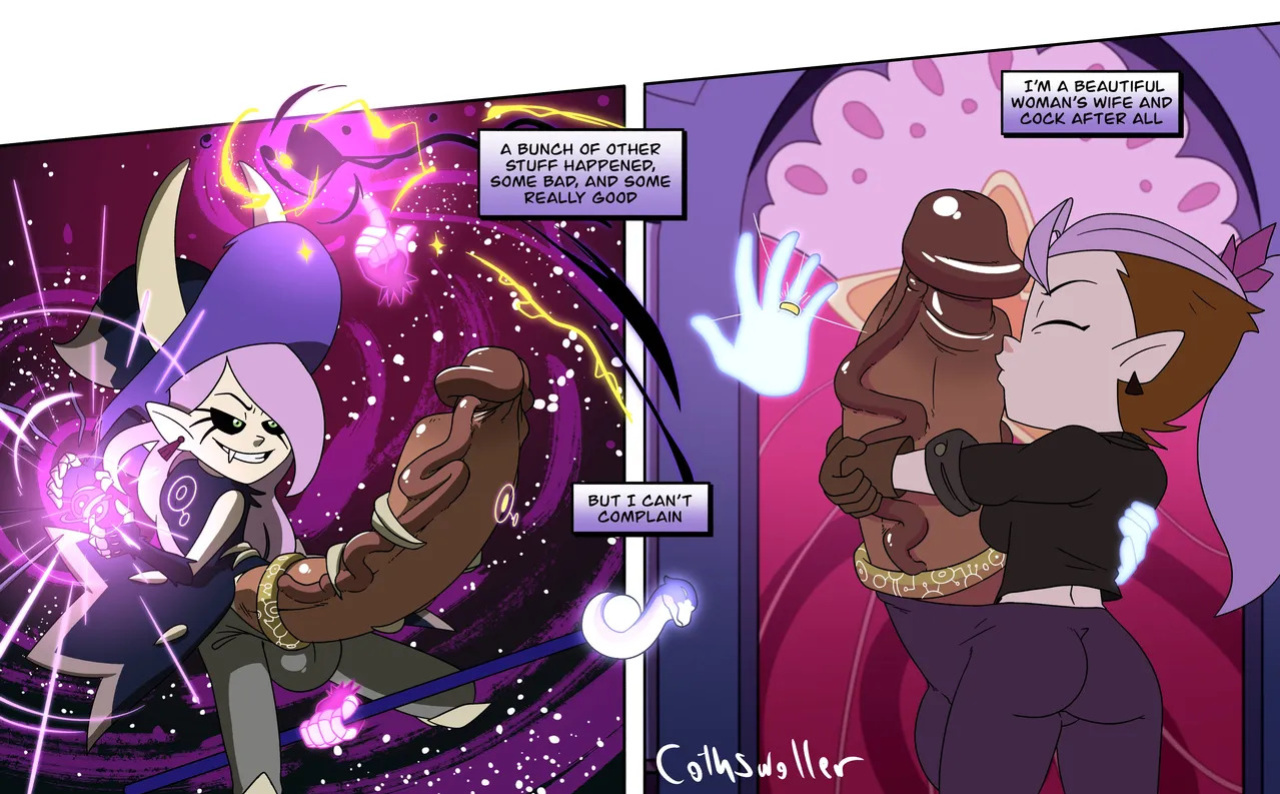 [Cothswoller] What if Luz got Permanently Turned into Amity's Cock and Balls?
