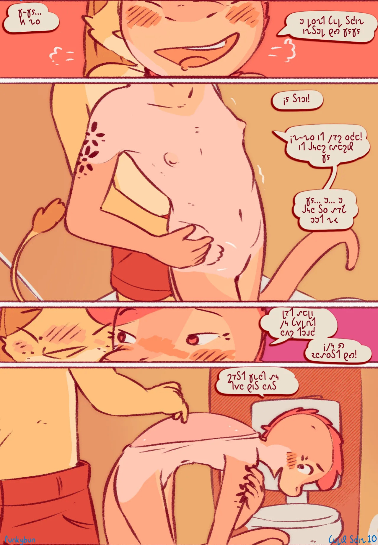 [funkybun] Shedding Skin (Shavian Transliteration)